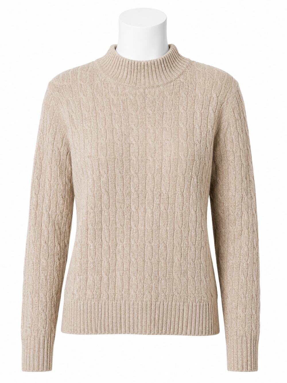 J.Crew Factory Cable Knit Mockneck Sweater - Size S